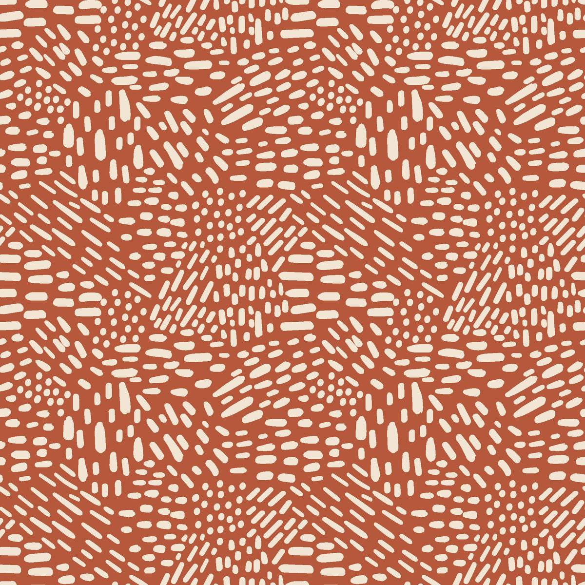 Grain Shift Terracotta minimalist dash wallpaper in terracotta and cream