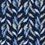 Hanging Garden Midnight botanical wallpaper in midnight and champagne