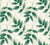 Harvest Crown Emerald leafy branch wallpaper in emerald and champagne