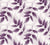 Harvest Crown Plum leafy branch wallpaper in plum and pearl