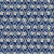 Hidden Court Midnight floral ogee wallpaper in midnight and champagne
