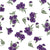 Hidden Garden Aubergine floral wallpaper in aubergine and lilac