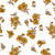 Hidden Garden Marigold floral wallpaper in marigold and umber