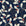 Ink & Oak Midnight oak leaf and berry wallpaper in midnight and ivory