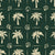 Ink & Shell Forest coastal palm and shell wallpaper in forest green and champagne