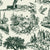 Inked Grove Forest pastoral toile wallpaper in forest green and cream