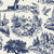 Inked Grove Midnight pastoral toile wallpaper in midnight blue and ivory