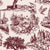 Inked Grove Oxblood pastoral toile wallpaper in oxblood and blush