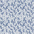 Khaki Leaf Indigo botanical leaf wallpaper in indigo and white