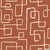 Linear Circuit Terracotta minimalist line wallpaper in terracotta and cream