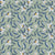 Magnolia Morning Slate magnolia bloom wallpaper in slate blue and linen