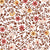 Matisse Reverie Rust folk floral wallpaper in rust and saffron