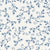 Meadow Wander Slate floral vine wallpaper in slate blue and linen