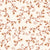 Meadow Wander Terracotta floral vine wallpaper in terracotta and cream