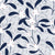 Mistletoe Trail Navy mistletoe wallpaper in navy and mist