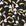Mistletoe Trail Noir mistletoe wallpaper in black and gold