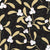 Mistletoe Trail Noir mistletoe wallpaper in black and gold