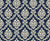 Misty Fern Romance Midnight damask wallpaper in midnight and ivory