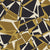 Muted Block Graphite geometric wallpaper in graphite and bronze