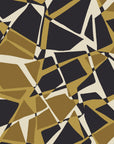 Muted Block Graphite geometric wallpaper in graphite and bronze
