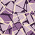 Muted Block Plum geometric wallpaper in plum and mauve