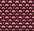 Ocean Fortress Oxblood art deco scale wallpaper in oxblood and blush