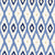 Ogee Loom Indigo ikat ogee wallpaper in indigo and ivory