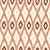 Ogee Loom Terracotta ikat ogee wallpaper in terracotta and cream
