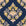 Old World Flora Navy floral damask wallpaper in navy and gold
