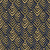 Olive Fret Midnight geometric fret wallpaper in midnight and brass