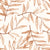Pale Foliage Terracotta willow leaf wallpaper in terracotta and sand
