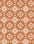 Pale Kilim Terracotta kilim wallpaper in terracotta and cream