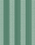 Parlor Stripe Emerald geometric stripe wallpaper in emerald and sage