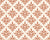 Pastel Bouquet Parade Terracotta botanical damask wallpaper in terracotta and sand