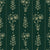 Petal & Thread Emerald botanical stem wallpaper in emerald and champagne