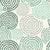 Petal Cascade Emerald spiral rosette wallpaper in emerald and ivory
