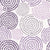 Petal Cascade Plum spiral rosette wallpaper in plum and orchid