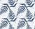 Pewter Fern Navy fern wallpaper in navy and fog