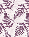 Pewter Fern Plum fern wallpaper in plum and blush