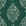 Porcelain Bouquet Emerald damask wallpaper in emerald and ivory