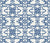 Pure Fern Fantasy Porcelain fern medallion wallpaper in porcelain and navy