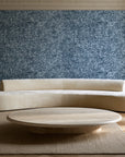 Quiet Camo Slate abstract wallpaper in an elegant living room