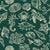 Quiet Reef Emerald sea life wallpaper in emerald and champagne