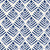 Rising Arrow Indigo geometric wallpaper in indigo and linen