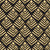 Rising Arrow Noir geometric wallpaper in black and gold