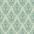 Rosewater Retreat Emerald damask wallpaper in emerald and sage