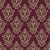 Rosewater Retreat Oxblood damask wallpaper in oxblood and champagne
