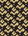 Signal & Edge Noir geometric wallpaper in black and gold