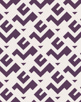 Signal & Edge Plum geometric wallpaper in plum and pearl