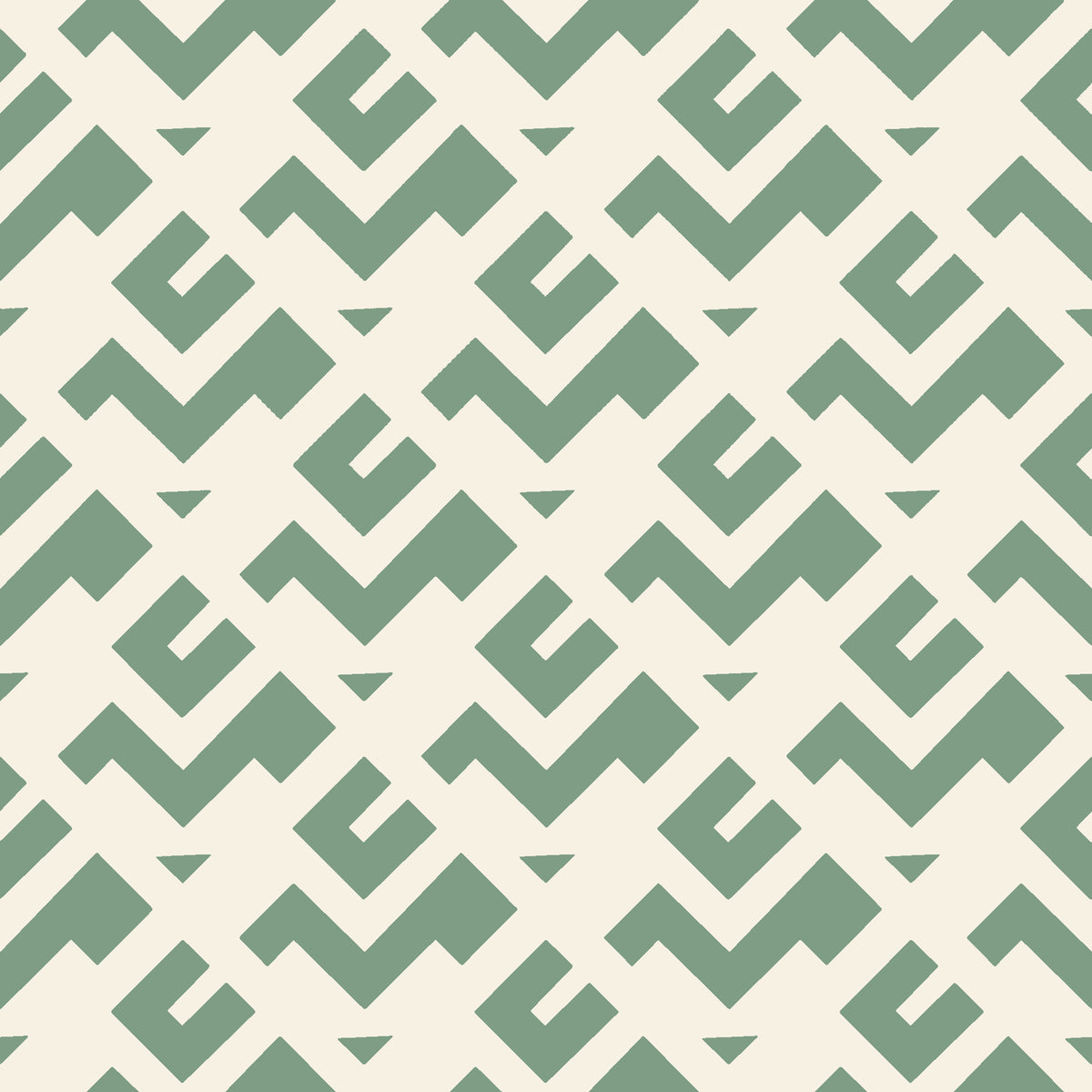 Signal & Edge Sage geometric wallpaper in sage and cream